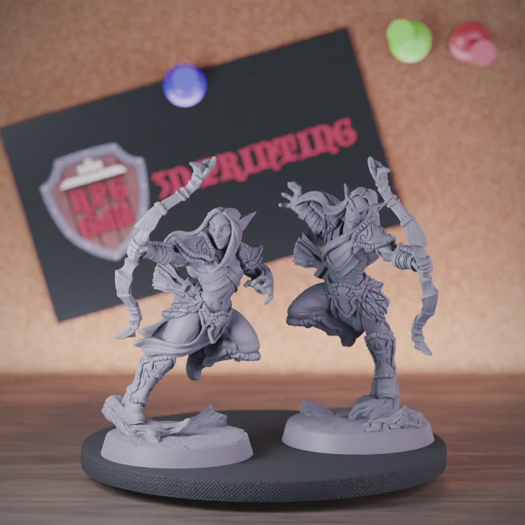 Elf 5e | DnD Set of Elf Archers Miniatures
