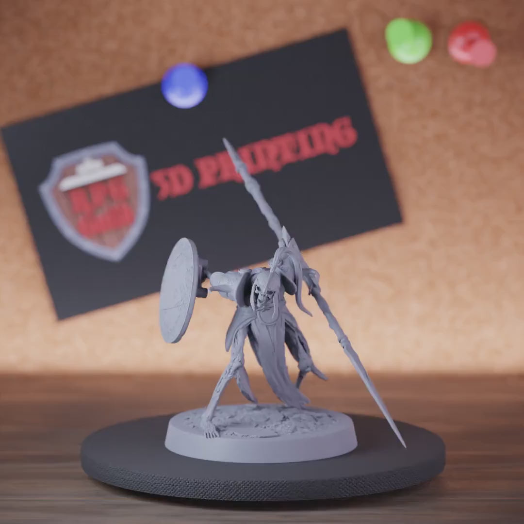 Skeleton 5e | DnD Persian Spear Shield Yell Miniature