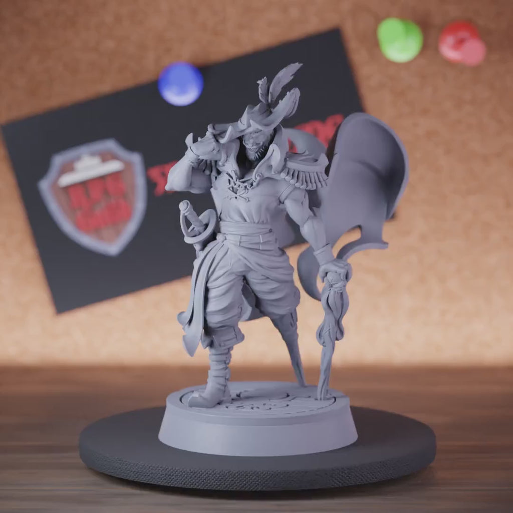 Pirate 5e | DnD Legendary Captain Gawan Miniature