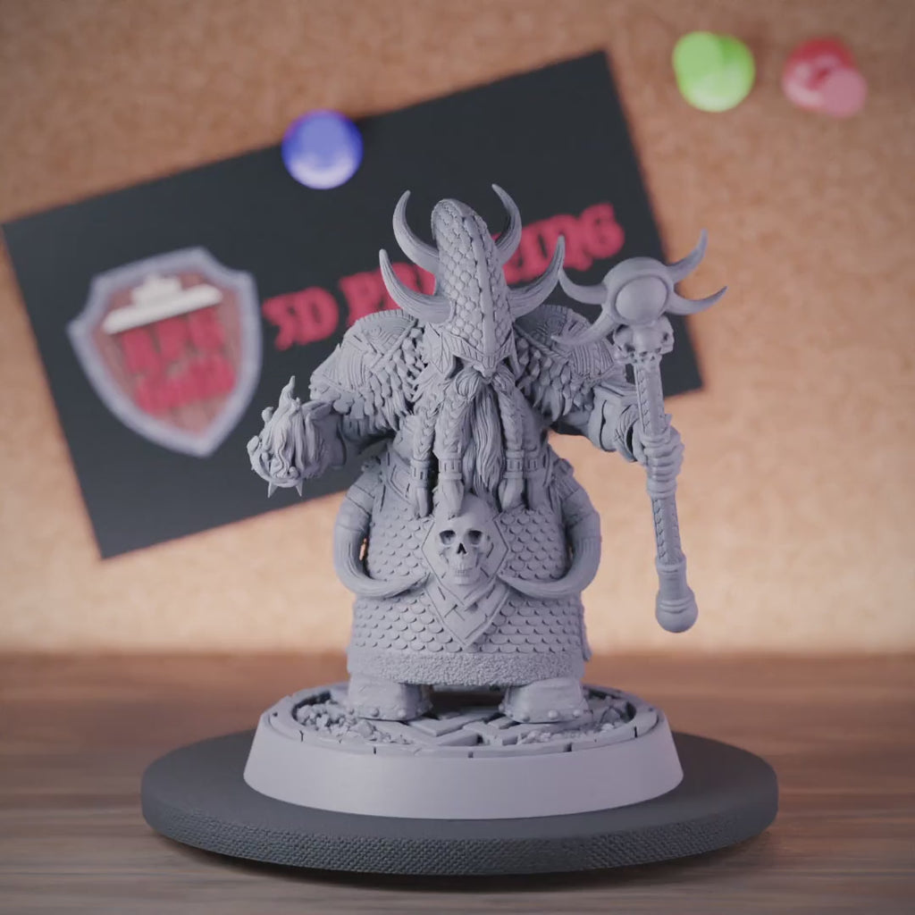 Dwarf 5e | DnD Dwarf Wizard Cleric Miniature