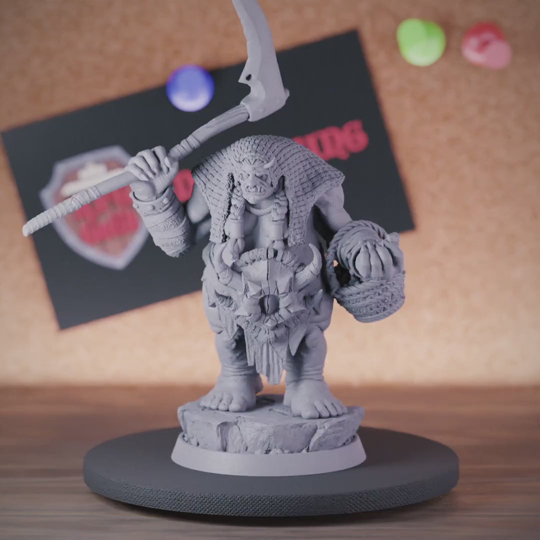 Ogre 5e | DnD Ogre Shaman Scythe Miniature