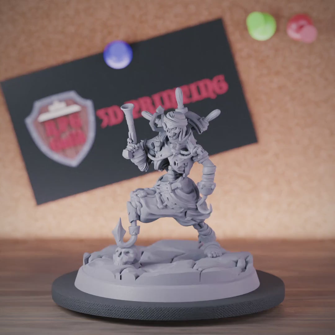 Skeleton 5e | DnD Undead Cursed Pirate Skeleton Miniature