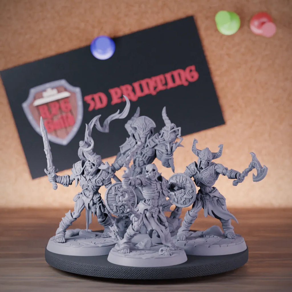 Skeleton Set 5e | DnD Set of 4 Miniatures