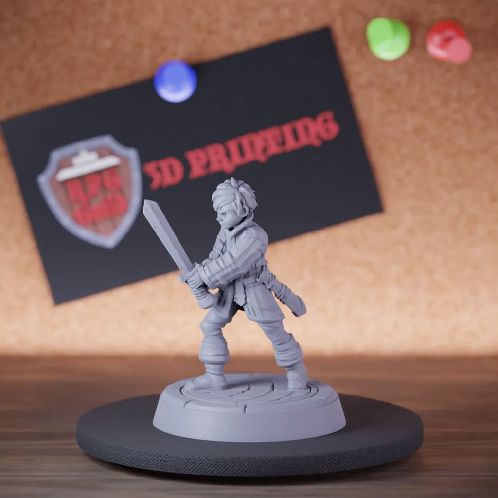 Human 5e | DnD Human Boy Sword Townfolk Npc Miniature