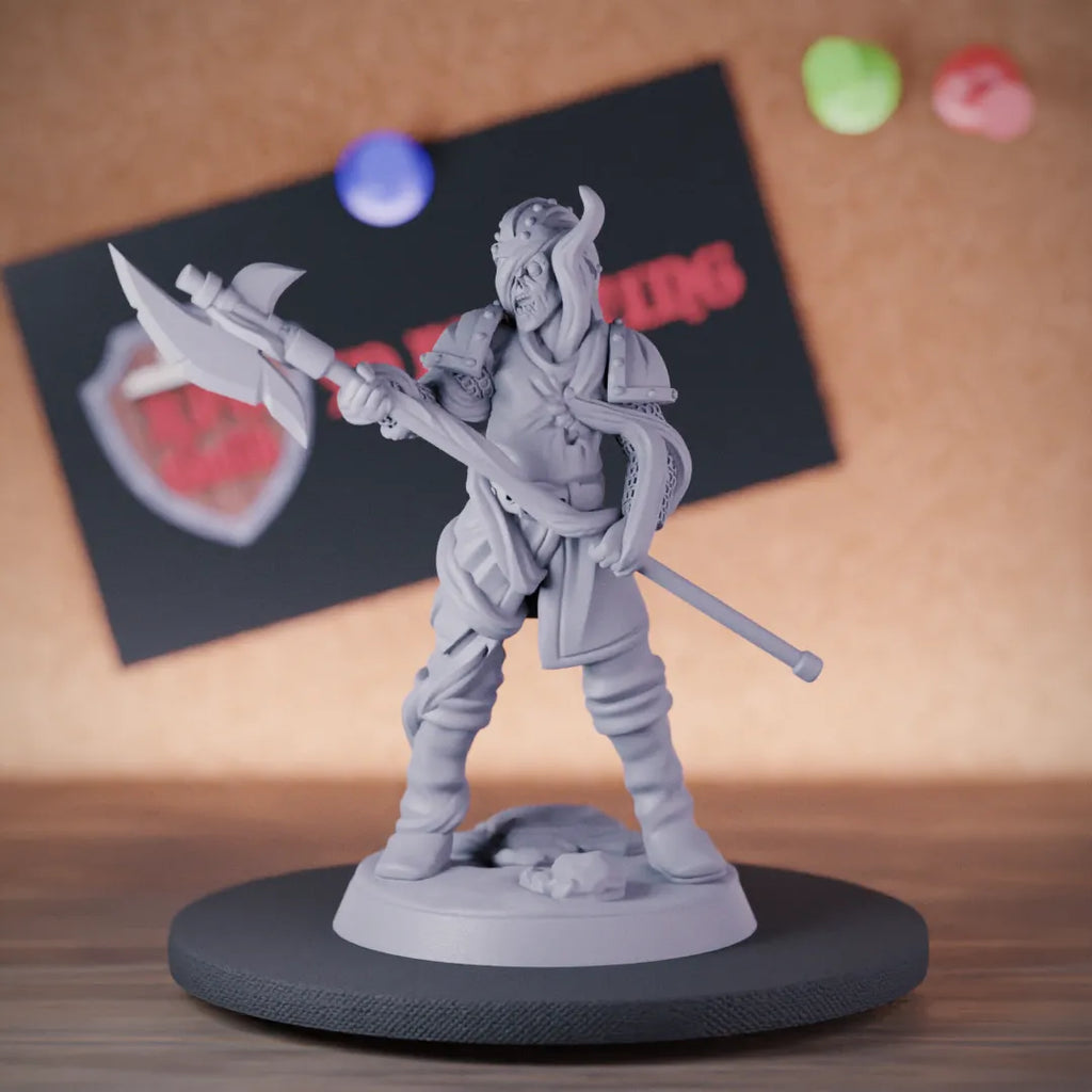 Zombie 5e | DnD Zombie Undead Warrior Spear Miniature
